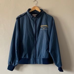 Men’s Racer Jacket in Navy Blue
